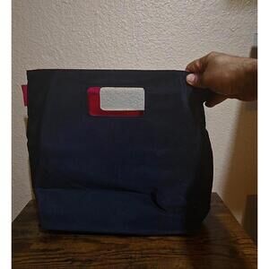 Pretty Stylish Escada  Nylon Tote Purse Bag in Black With Hot Pink Lining